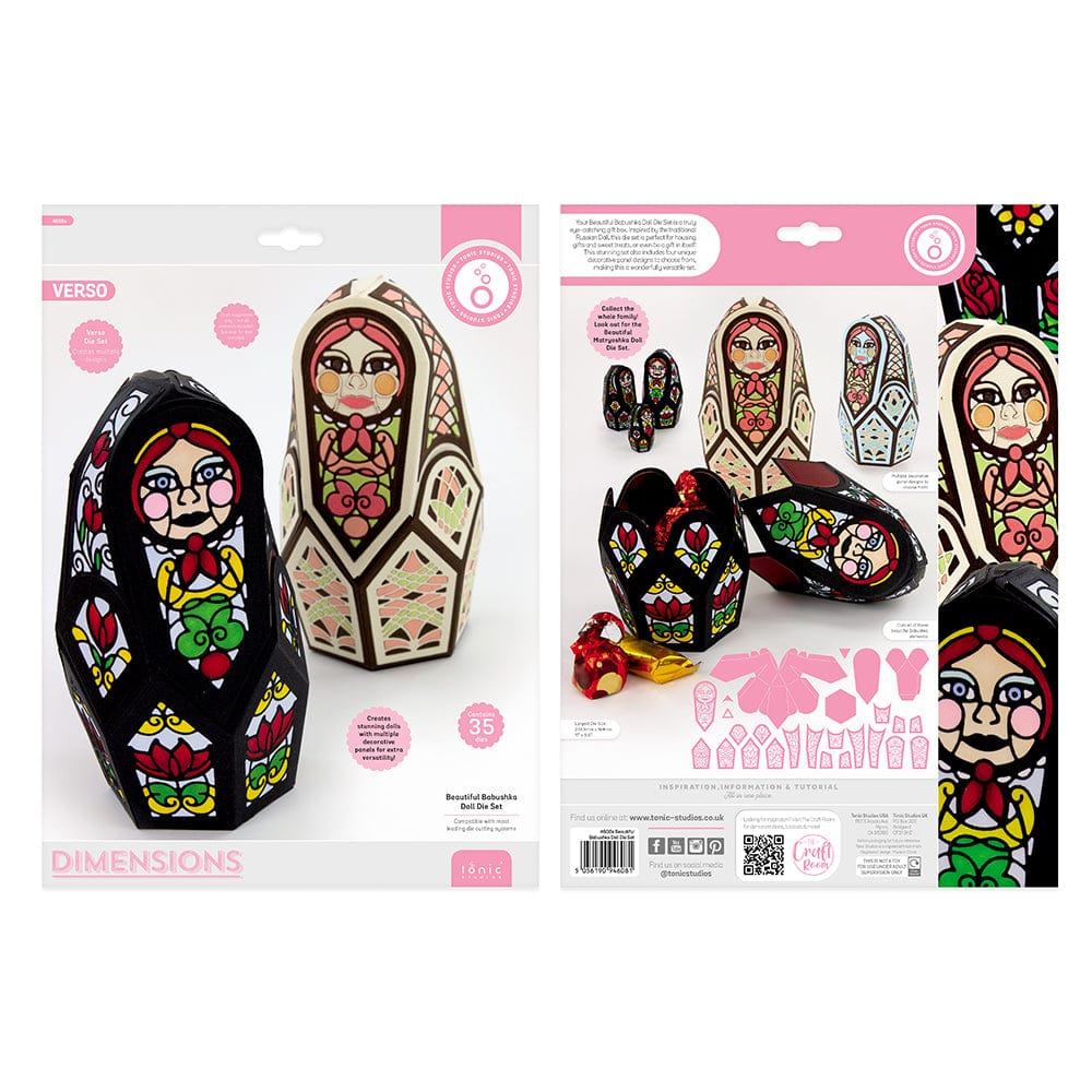 Beautiful Russian Nesting Doll Die Set 4608E - Perfect for Scrapbooking, Card Making, and DIY Crafts