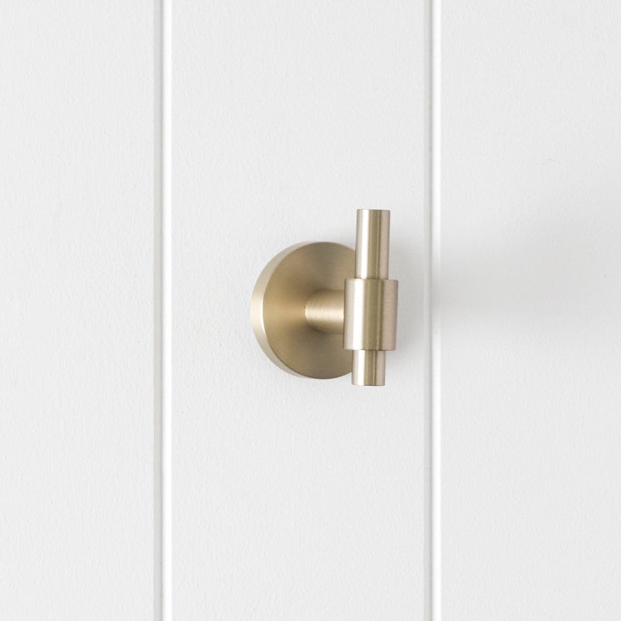 Premium Brushed Nickel Robe Hook - Elegant Bathroom & Bedroom Wall Hanger for Towels, Robes & Clothes - Perfect for Melbourne Homes & Hotels