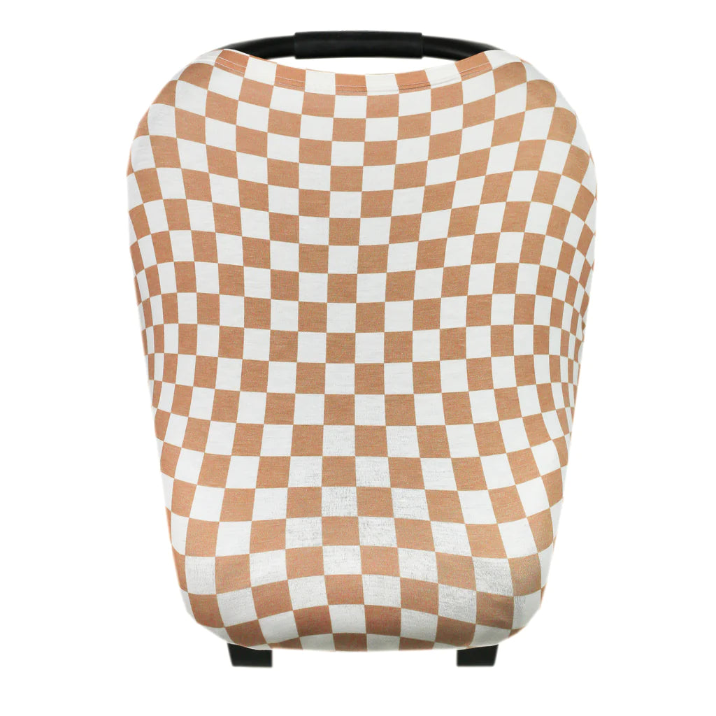 Copper Pearl Multi-Use Nursing Cover - Soft & Breathable Baby Car Seat Canopy, Stroller Cover & Nursing Scarf for Moms & Infants | Perfect for Breastfeeding, Shopping & Outdoor Activities