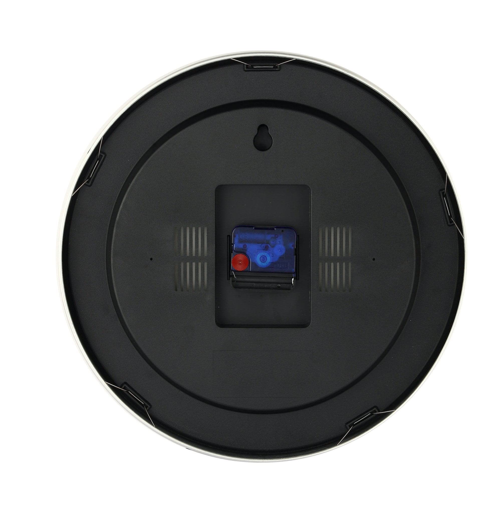 Nextime Unek Goods Station Wall Clock - Round White Face Battery Operated Wall Clock for Home, Office & Classroom Decor