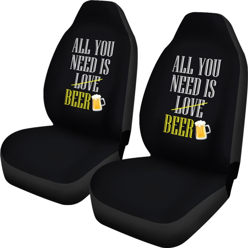 Premium Beer-Themed Car Seat Covers - Universal Fit for Cars & Trucks - Perfect for Beer Lovers & Tailgating Parties