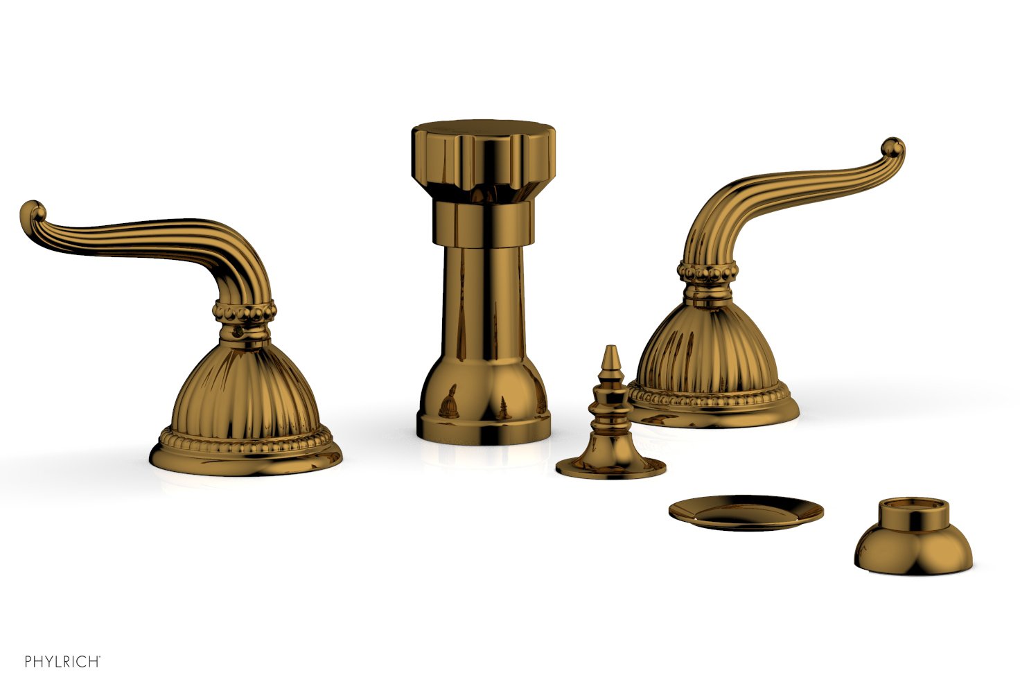 Premium Georgian & Barcelona Style 4-Hole Bidet Faucet Set K4141 - Modern Bathroom Upgrade for Hygiene & Comfort