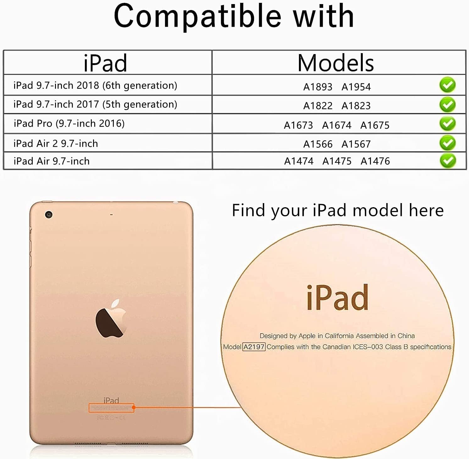 BMOUO Shockproof Kids iPad Case for iPad 9.7 (2018/2017), iPad Air 2/1, iPad Pro 9.7 - Convertible Stand Handle with Built-in Screen Protector - Compatible with iPad 6th/5th Generation 9.7 inch (Rose) - Perfect for School, Travel & Home Use