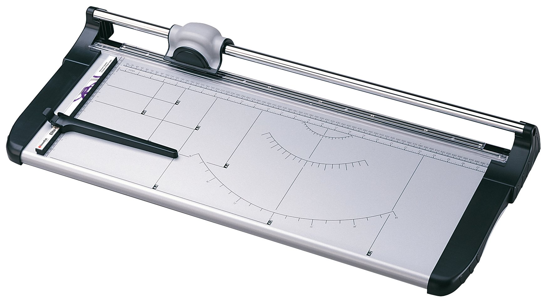 Swordfish 'Elite 670' A2 12-Sheet Rotary Paper Trimmer - Professional Office Paper Cutter for Documents, Photos & Craft Projects - Model 40087x
