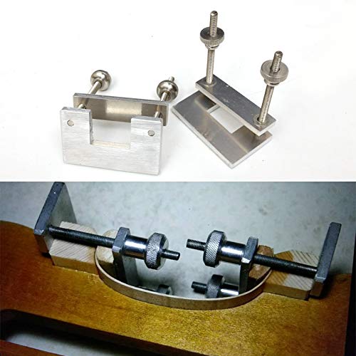 2Pcs Violin Rib Wood Clamp - Metal Body Glue Hold Tool for Violin Making, Luthier & Instrument Repair - Perfect for Violin Makers, Crafters & Woodworking Projects
