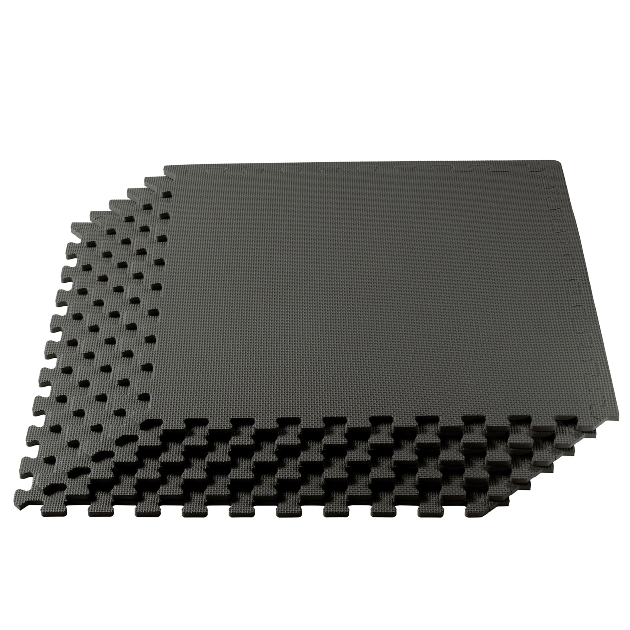 1/2 Inch Thick EVA Foam Interlocking Floor Tiles - Non-Slip Gym Mats for Home, Playroom & Workout Areas - Multi-Purpose Exercise & Kids Play Mats - Perfect for Yoga, Fitness & Indoor Activities
