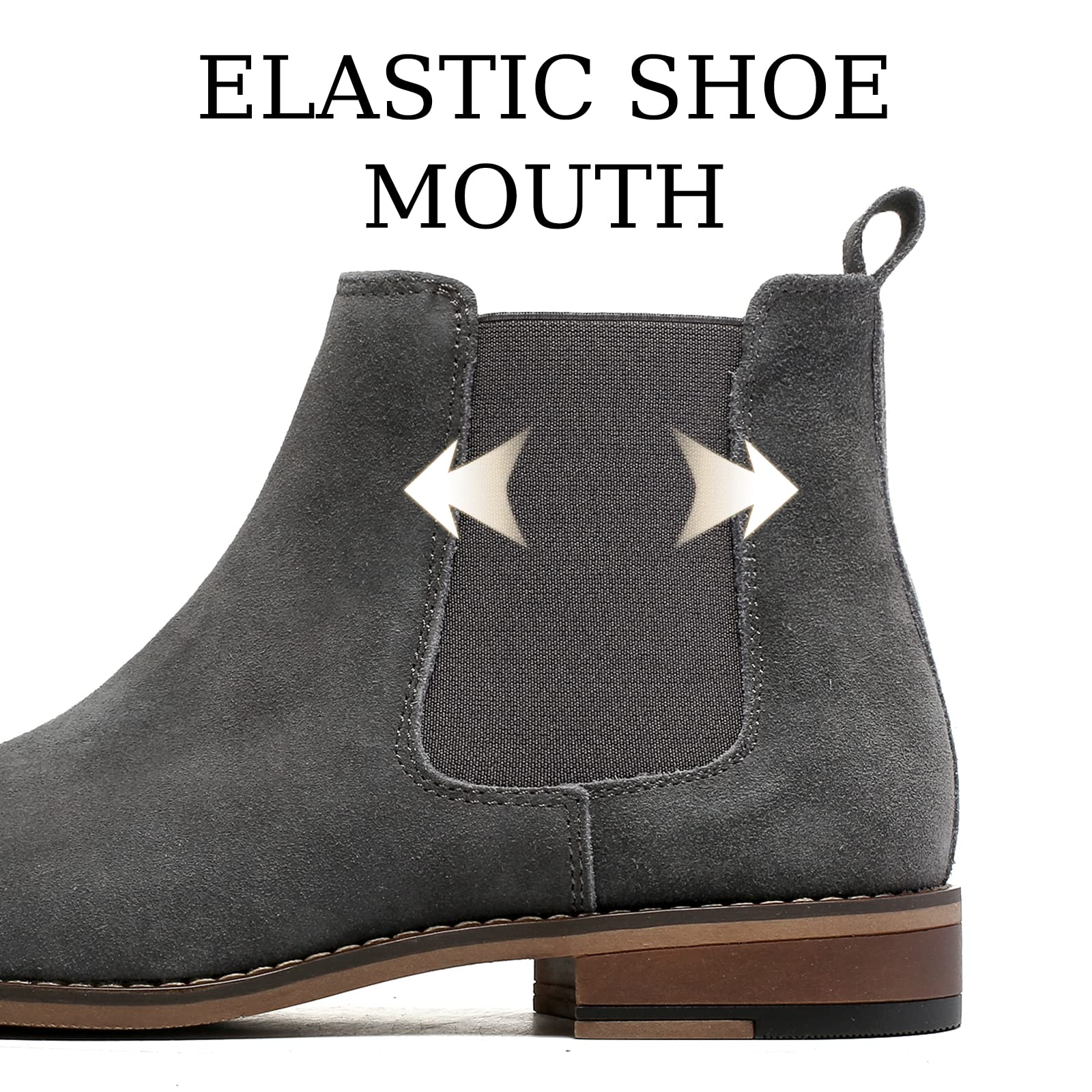 Men's Classic Chelsea Boots - Elastic Dress Ankle Boots for Casual & Formal Wear | Waterproof & Comfortable for Office, Travel & Outdoor Activities