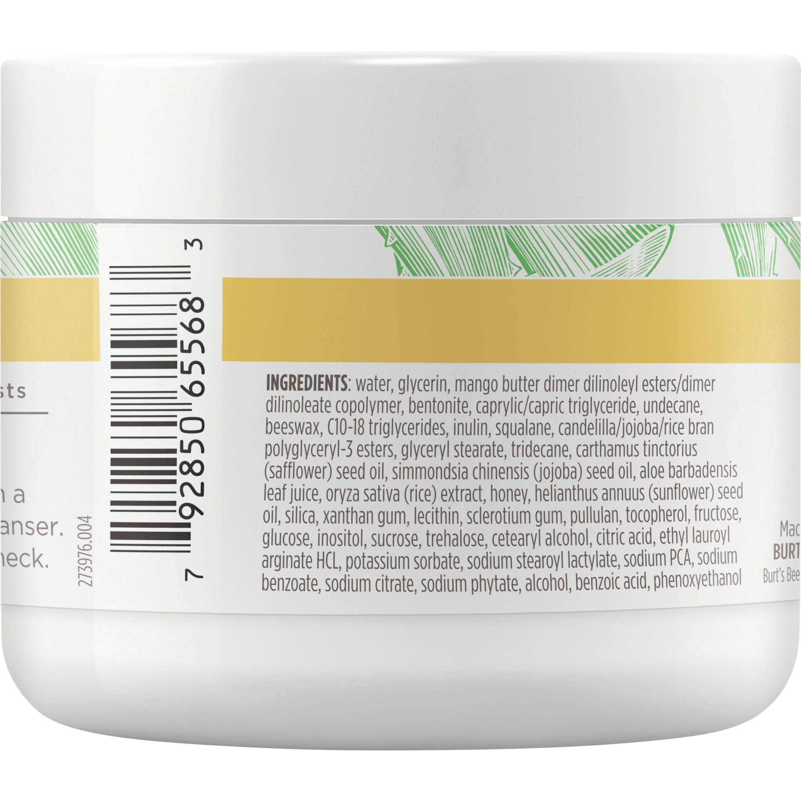 Burt's Bees Sensitive Skin Face Moisturizer with Aloe Vera & Rice Milk - 98.8% Natural Origin, 3 oz - Hydrating Cream for Dry, Sensitive Skin - Perfect for Daily Skincare Routine & Nighttime Use