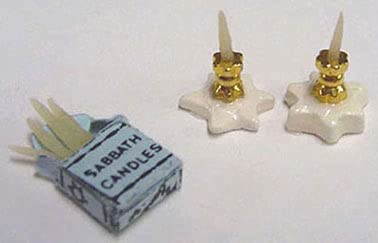 Miniature Sabbath Set for Dollhouse - DIY Craft Decor