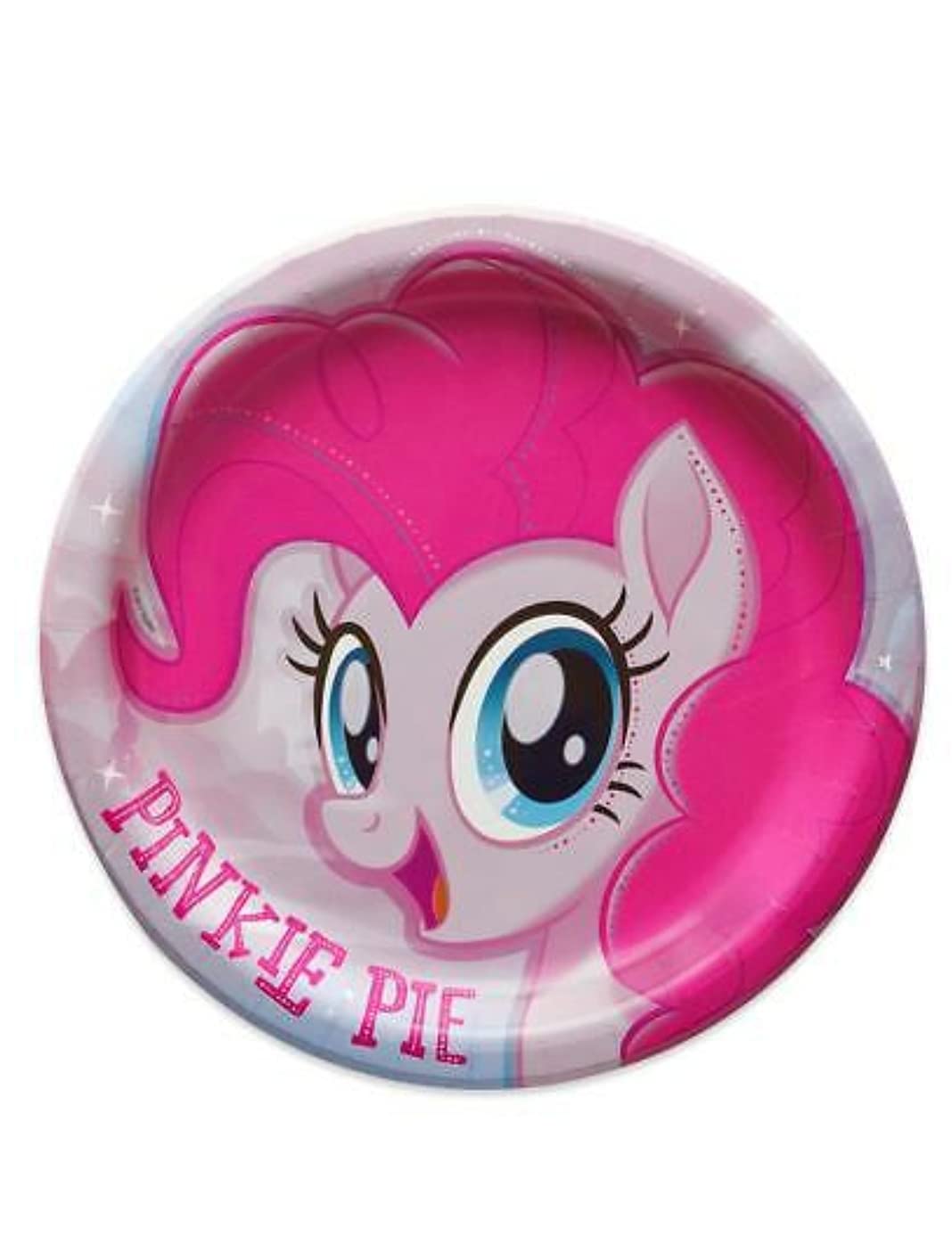 My Little Pony Round Dessert Plates - 8 Pack Colorful Party Plates for Kids Birthday, Baby Shower & Themed Celebrations