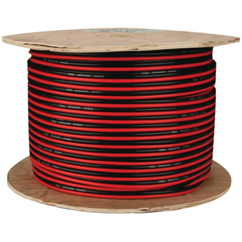 Install Bay SWRB16-500 Red/Black 16 Gauge 500ft Speaker Wire - High-Quality Primary Audio Cable for Car Stereo, Home Theater & DIY Audio Projects