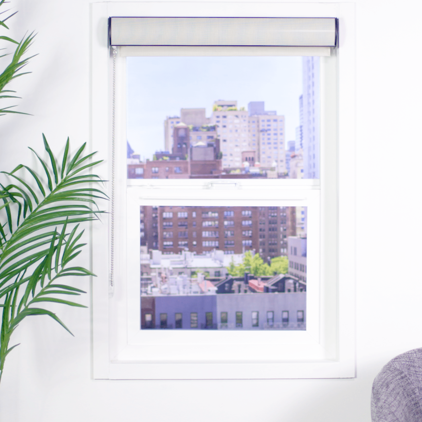 Premier 14% Solar Screen Roller Shade - UV Protection Window Shades for Home & Office - Perfect for Sun Control, Glare Reduction & Energy Savings