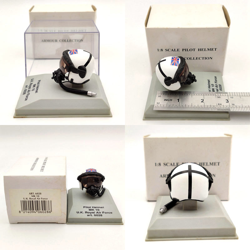 1/8 Scale CDC Armour Franklin Mint Pilot Helmet HGU 26P 33P 55P MK 10 Gueneau 316 APH 6B Diecast Model Collection - Perfect for Aviation Enthusiasts & Military Memorabilia Collectors