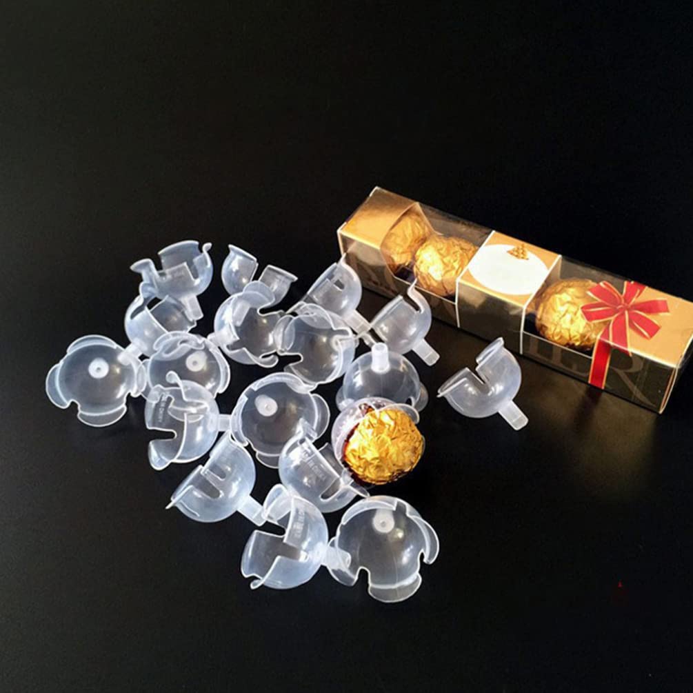 50pcs Clear Chocolate Bouquet Holders - Candy Flower Packaging Base for Valentine's Day, Wedding Floral Arrangements - Perfect for DIY Chocolate Gifts, Party Decorations & Romantic Surprises