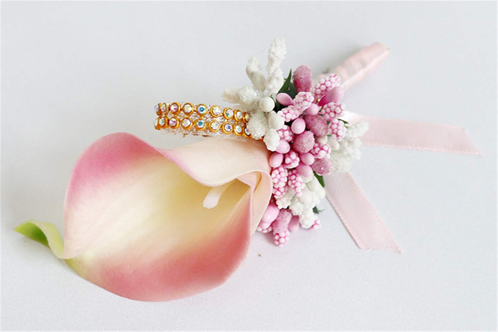 Elegant Rose Boutonniere for Groom & Groomsmen - Wedding, Prom, Party Corsage Flower Brooch - Perfect for Formal Events & Special Occasions