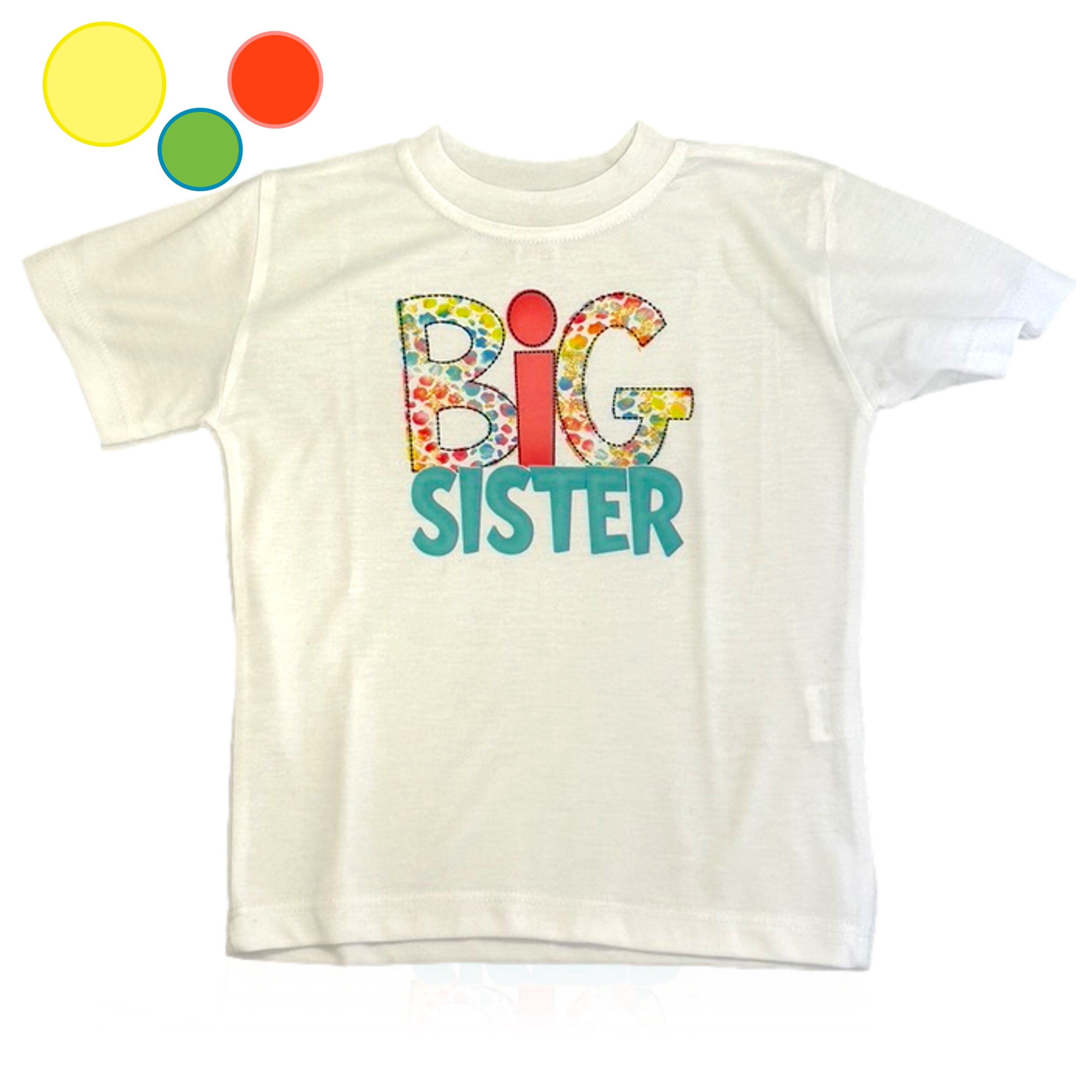 Big Sister T-Shirt for Toddlers (4T) - Cute Sibling Matching Outfit for Family Photos & Special Occasions