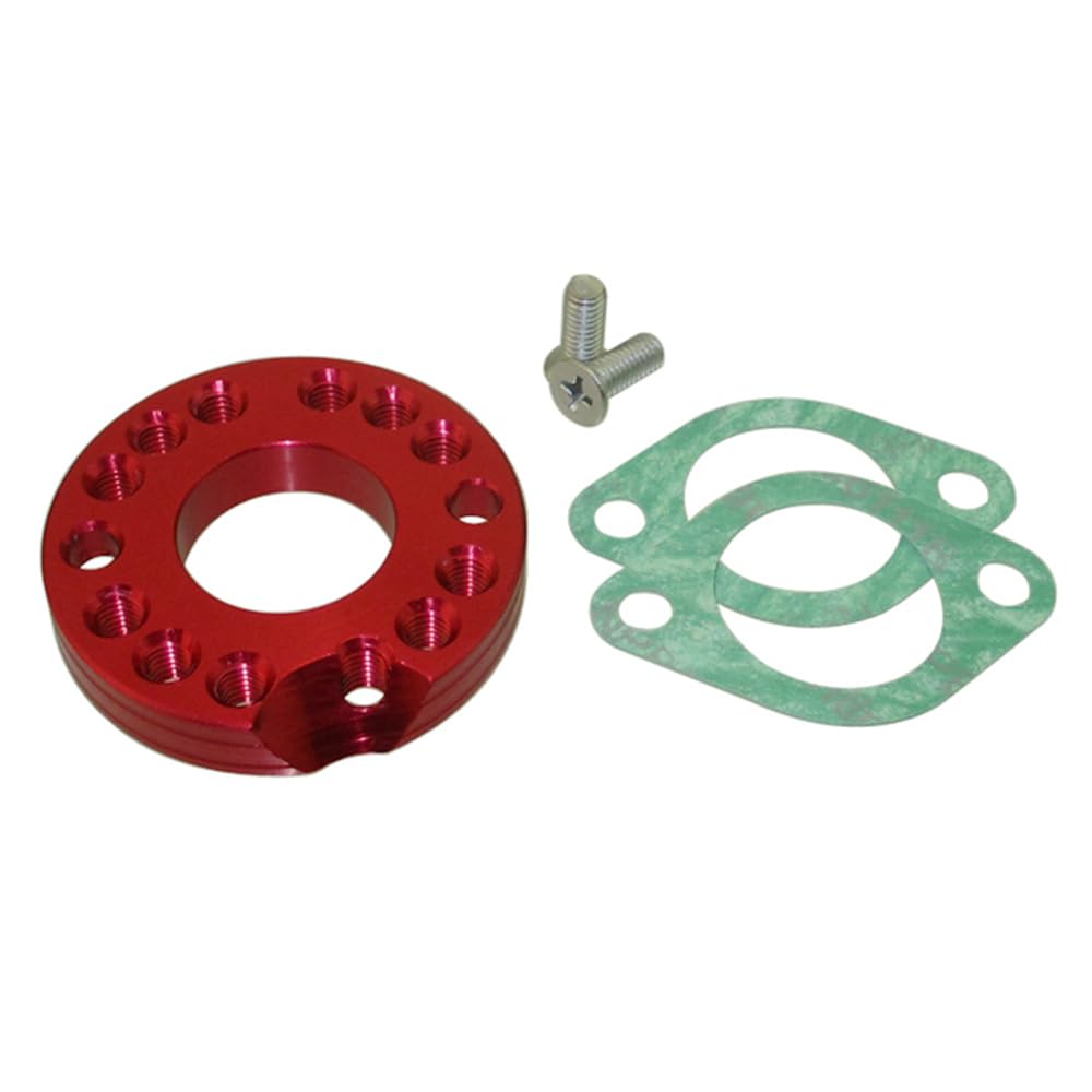 26mm Carburetor Manifold Spinner Plate Adapter with Gaskets - Compatible with Monkey Bike, Dax, Dirt Bike & ATV Quad - High-Performance Engine Upgrade for Off-Road & Trail Riding