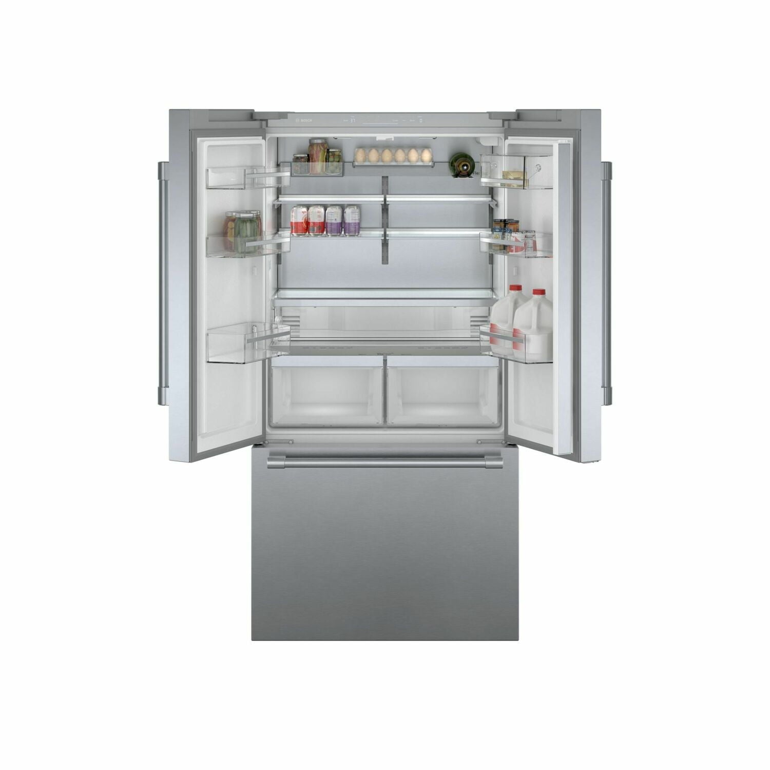 Bosch B36CT81SNS 800 Series 36 Inch French Door Bottom Freezer Refrigerator - Stainless Steel, Easy Clean, Energy Efficient - Perfect for Modern Kitchens & Open Floor Plans