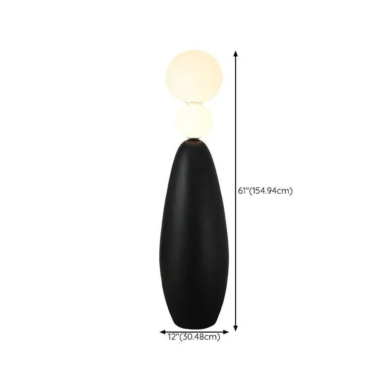 Modern Two-Tone Multi-Sphere Floor Lamp - Stylish Home & Office Lighting for Living Room, Bedroom, or Workspace