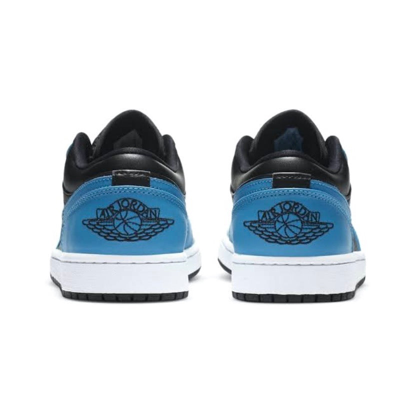 Air Jordan 1 Low Laser Blue Black Men's Basketball Shoes - Stylish Sneakers for Casual Wear, Street Fashion & Sports Performance