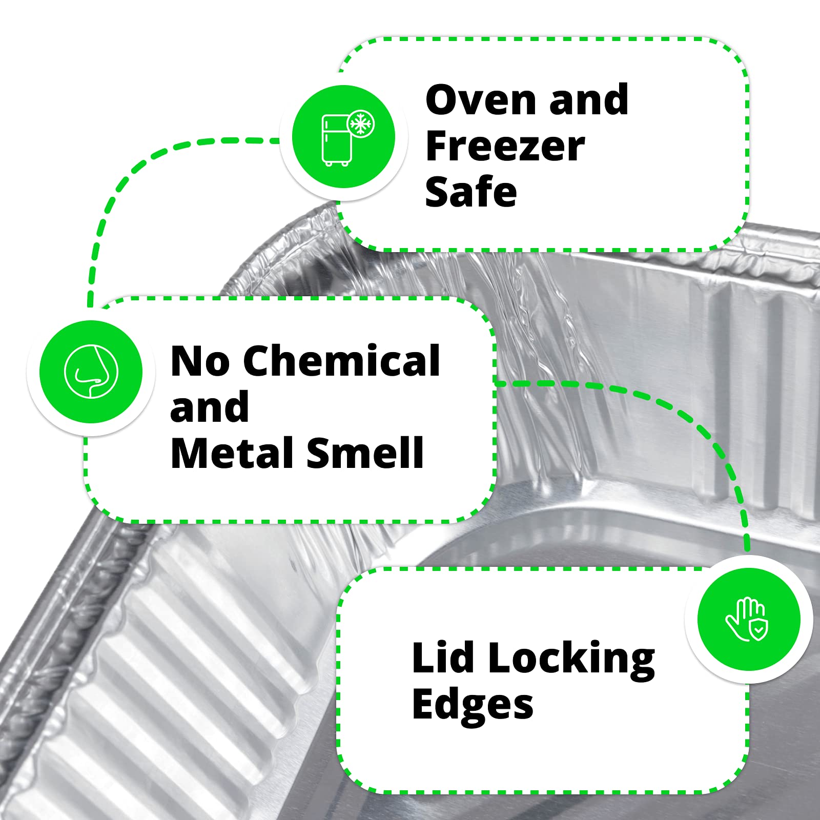 IDL Packaging Full Size Aluminum Steam Table Pans with Lids - 21