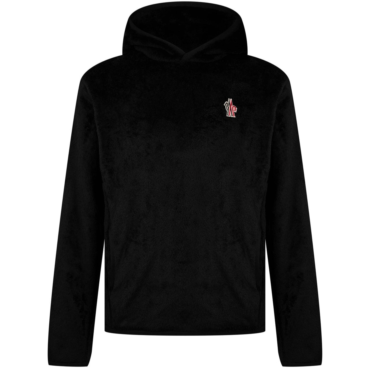 Moncler Grenoble Black Fleece Hoodie for Men & Women - Winter Warm Zip Up Jacket with Hood - Outdoor Skiing & Snowboarding Apparel