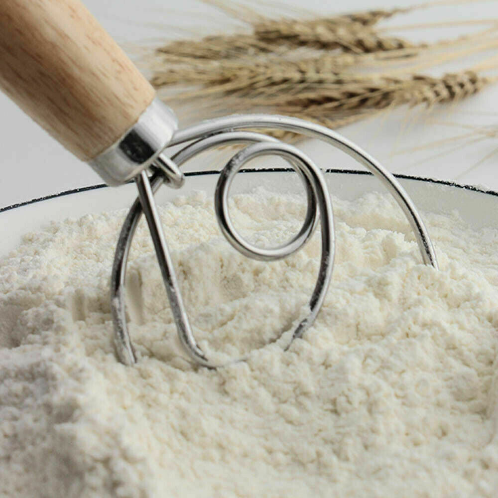13-Inch Stainless Steel Large Wire Whisk - Heavy Duty Dough Mixer for Baking, Cooking & Bread Making - Perfect for Kitchen, Restaurants & Home Bakers