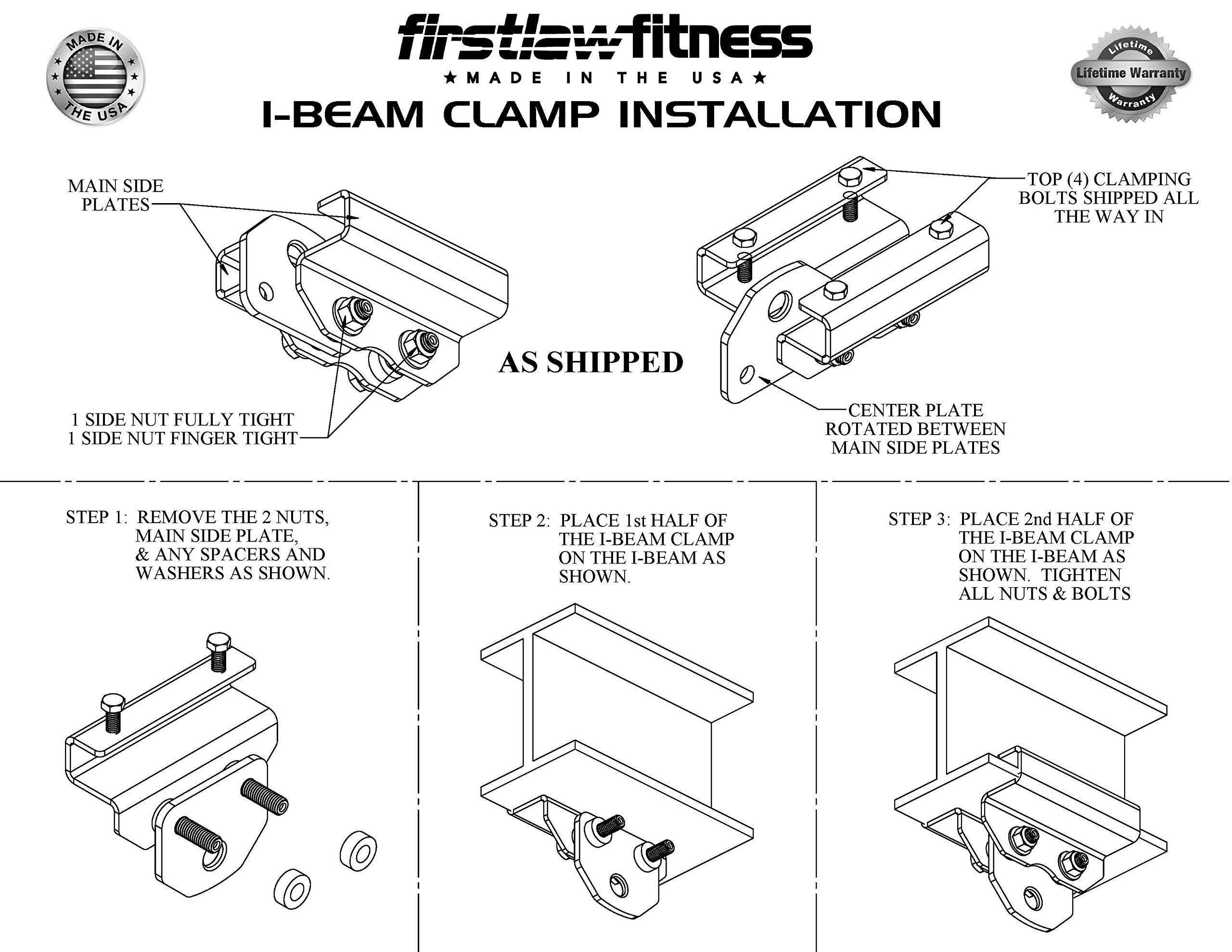 Heavy Duty 1000 LBS Capacity I-Beam Clamp for 9.25