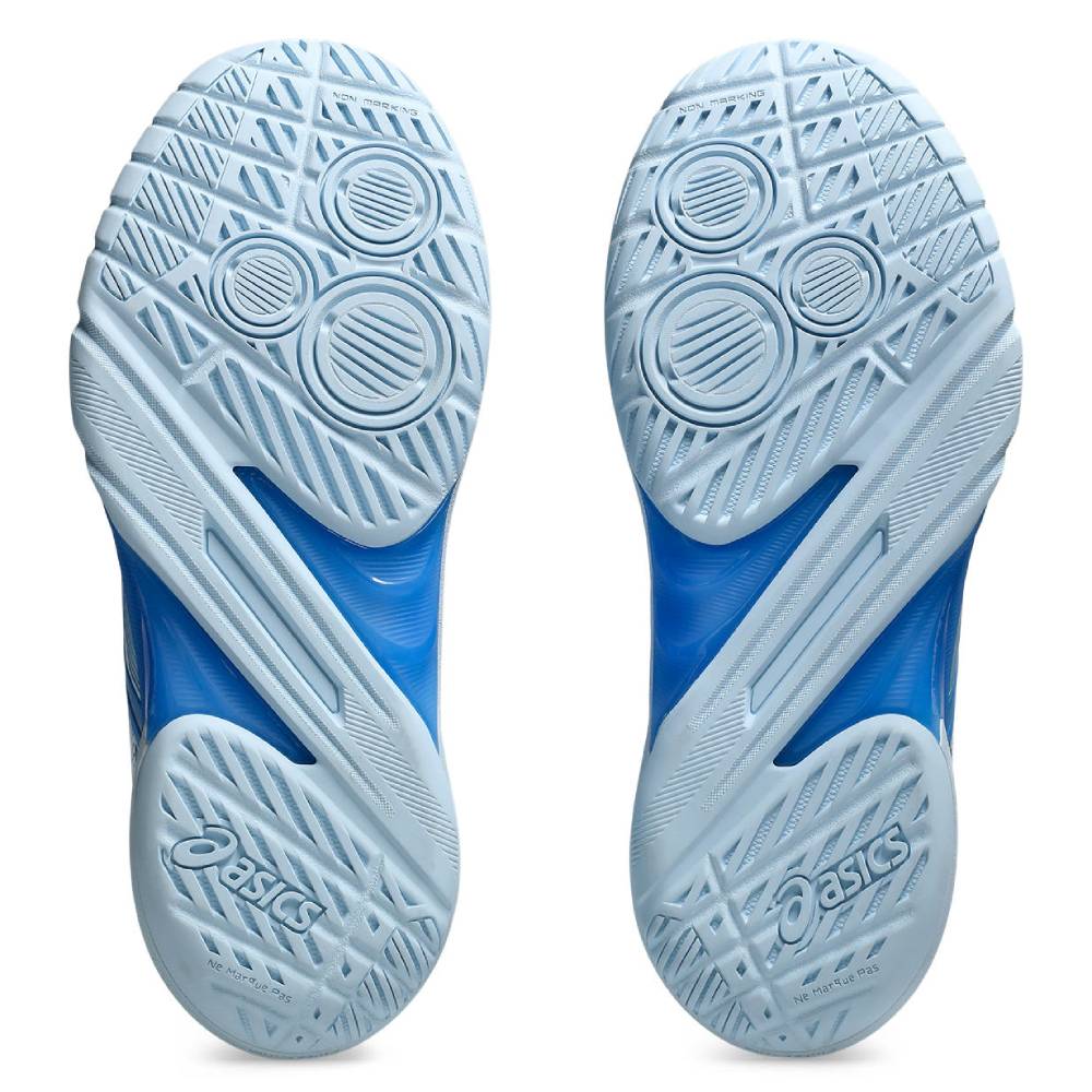 ASICS Powerbreak FF Women's Indoor Volleyball Shoes - Light Blue/Blue Coast - Non-Marking Sole for Gym, Court & Training - Perfect for Volleyball, Badminton & Indoor Sports