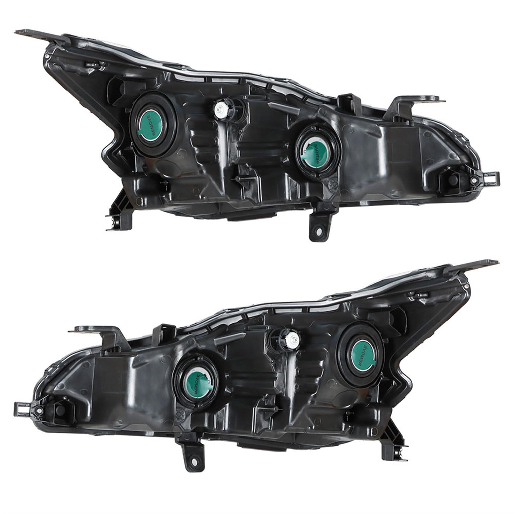 2019-2020 Nissan Altima Left & Right Halogen Headlights - Chrome Projector Headlamp Assembly Replacement - Perfect for Night Driving & Foggy Conditions