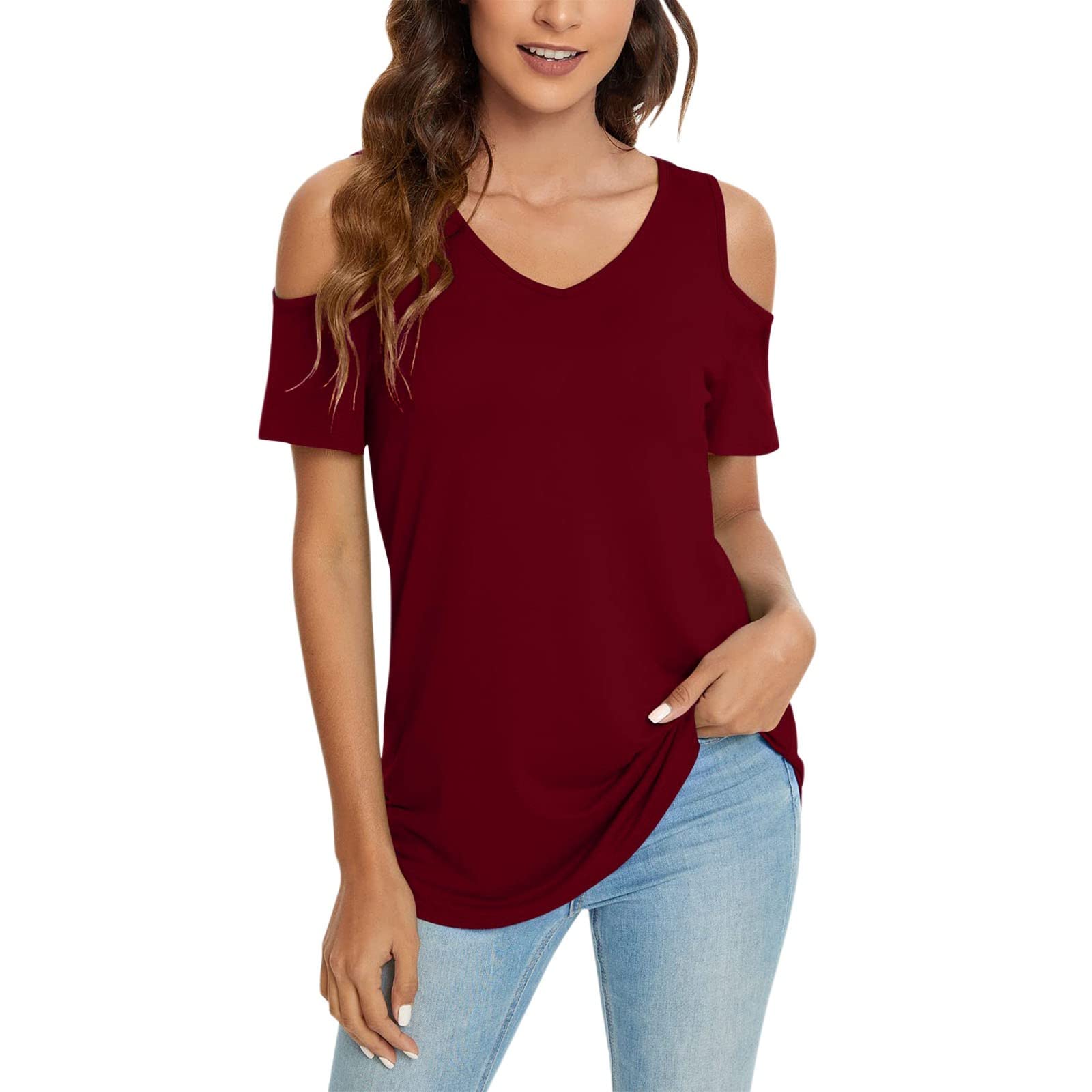 Cute Casual Linen Button Down T-Shirt for Women - Short Sleeve V-Neck Summer Top | Perfect for Beach Outings, Weekend Brunch, and Casual Office Wear