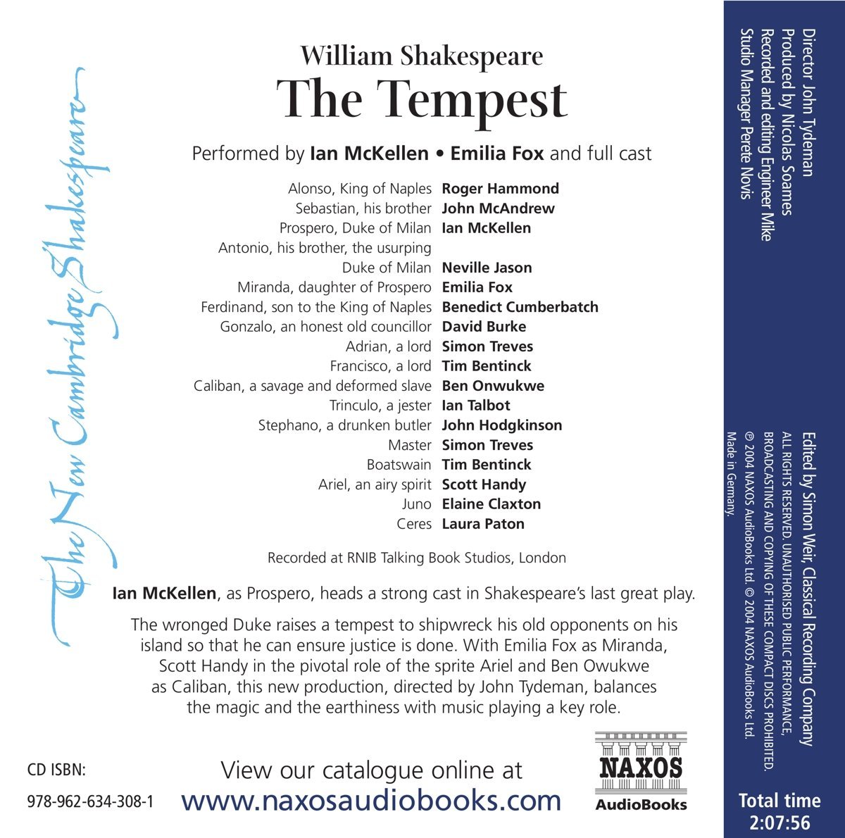 The Tempest Audiobook by Naxos - Shakespeare's Classic Play - Perfect for Commuting, Studying & Relaxation