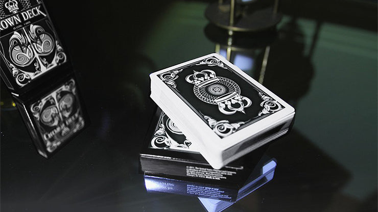 The Crown Deck BLACK Playing Cards by The Blue Crown - Premium Quality for Magic Tricks, Cardistry & Collectors