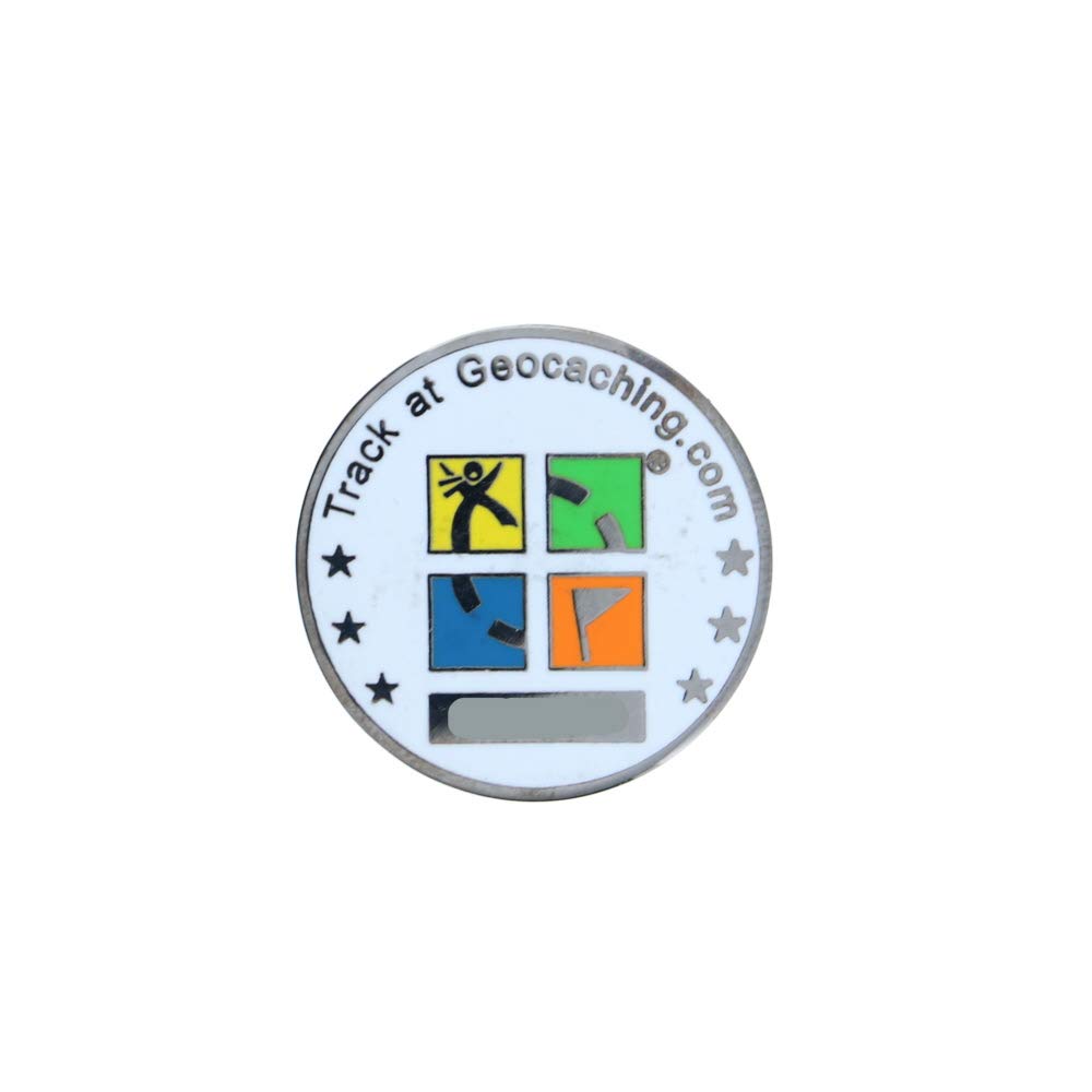 USA Flag Micro Geocoin - Collectible Geocaching Token - Perfect for Outdoor Adventures, Treasure Hunts & Patriotism