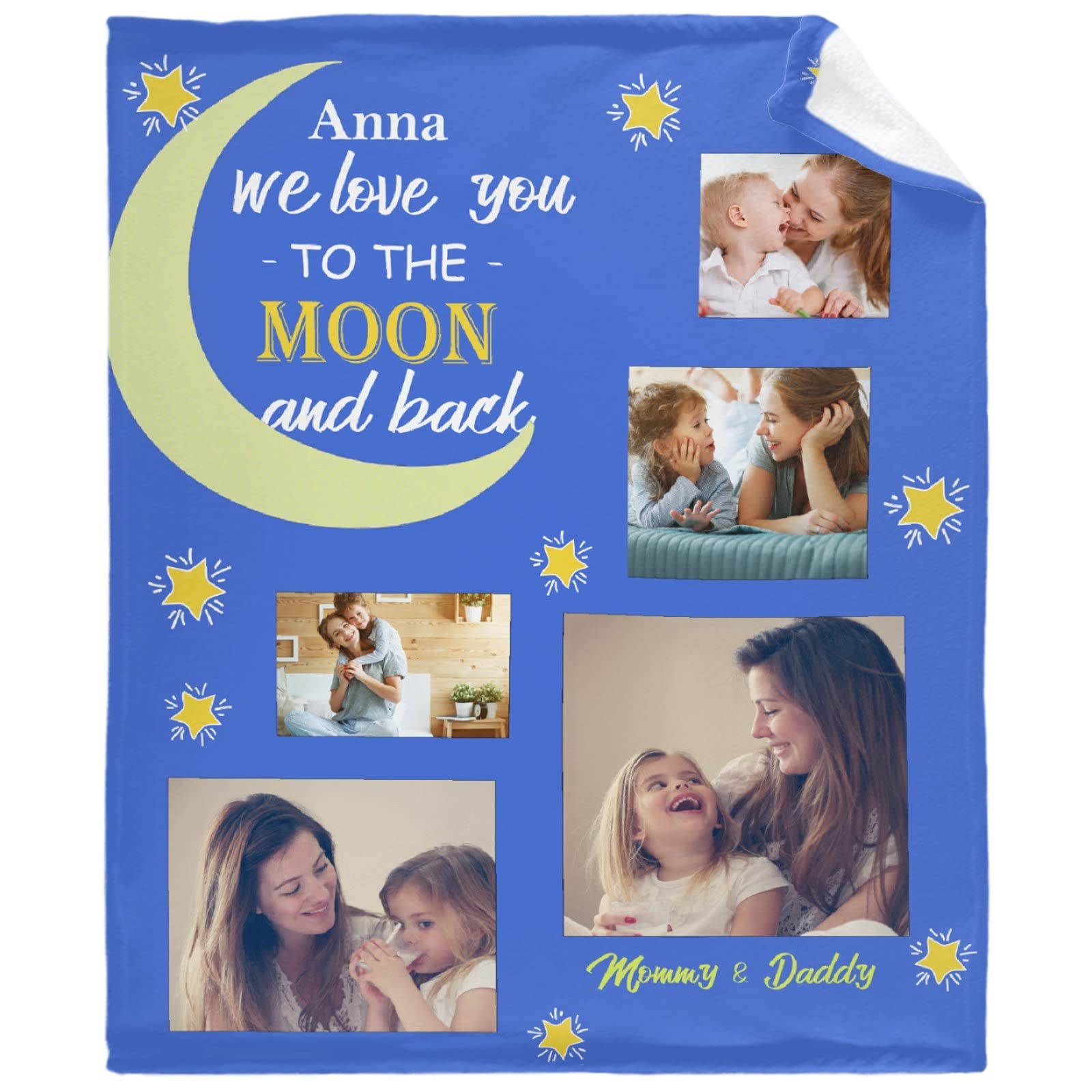 Custom Photo Blanket - Personalized Flannel Fleece Blanket with Picture 