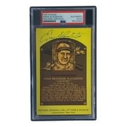 Enos Slaughter Autographed 4x6 St. Louis Cardinals HOF Plaque Card - PSA/DNA Certified 85025659 - Perfect for Baseball Memorabilia Collections & Sports Fan Gifts