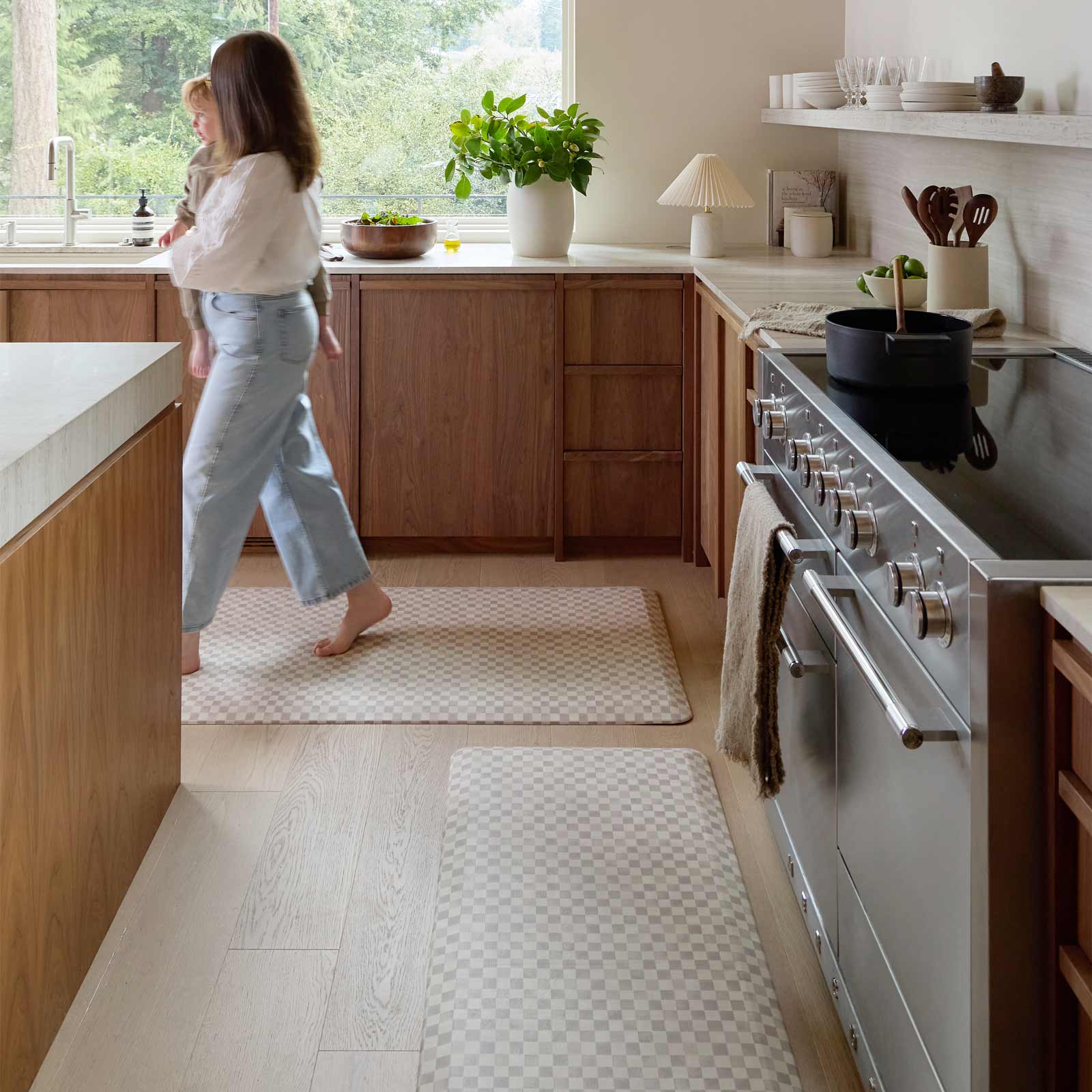 Nama Standing Mat - Anti-Fatigue Floor Mat with Checker Design for Comfortable Standing - Perfect for Office, Kitchen, and Workstations