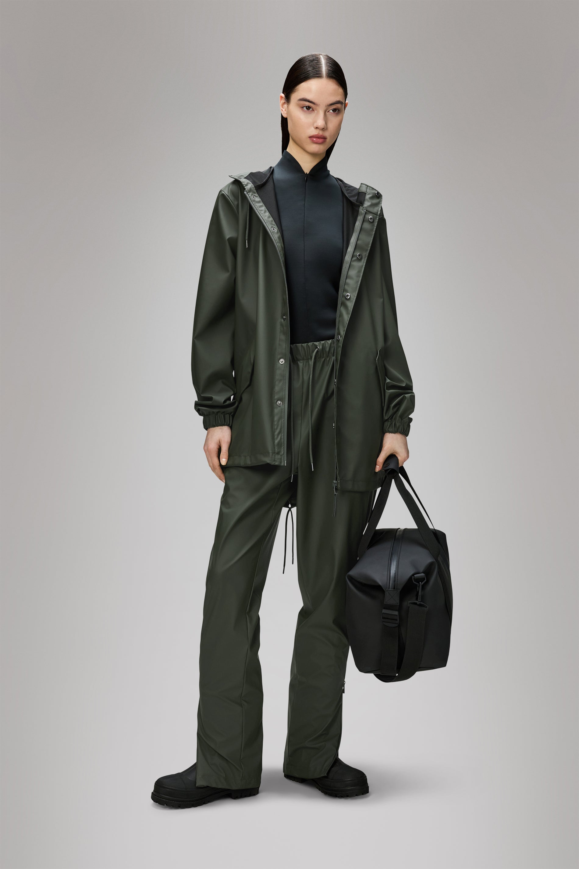 Women's Fishtail Parka Jacket - Stylish Waterproof Windbreaker for Outdoor Hiking & Urban Fashion