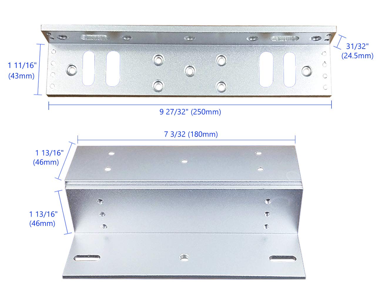 12VDC 24VDC 600lbs Magnetic Door Lock - Waterproof Electromagnetic Lock for Indoor/Outdoor Use with Z & L Brackets | Secure Access Control for Doors & Gates | Ideal for Offices, Homes & Commercial Buildings