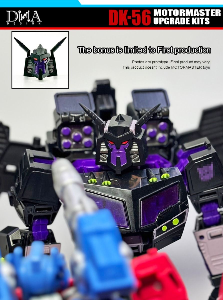 DNA Design DK 56 Upgrade Kit for Transformers Animated Universe Motormaster - Perfect for Collectors & Custom Figure Display