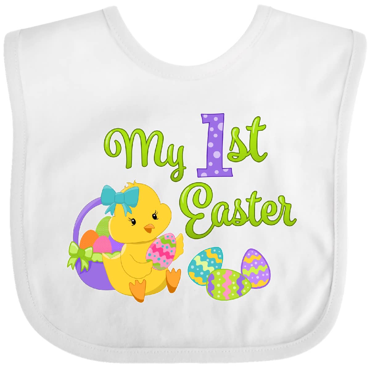 Cute Chick Easter Baby Bib - Soft & Absorbent for Feeding