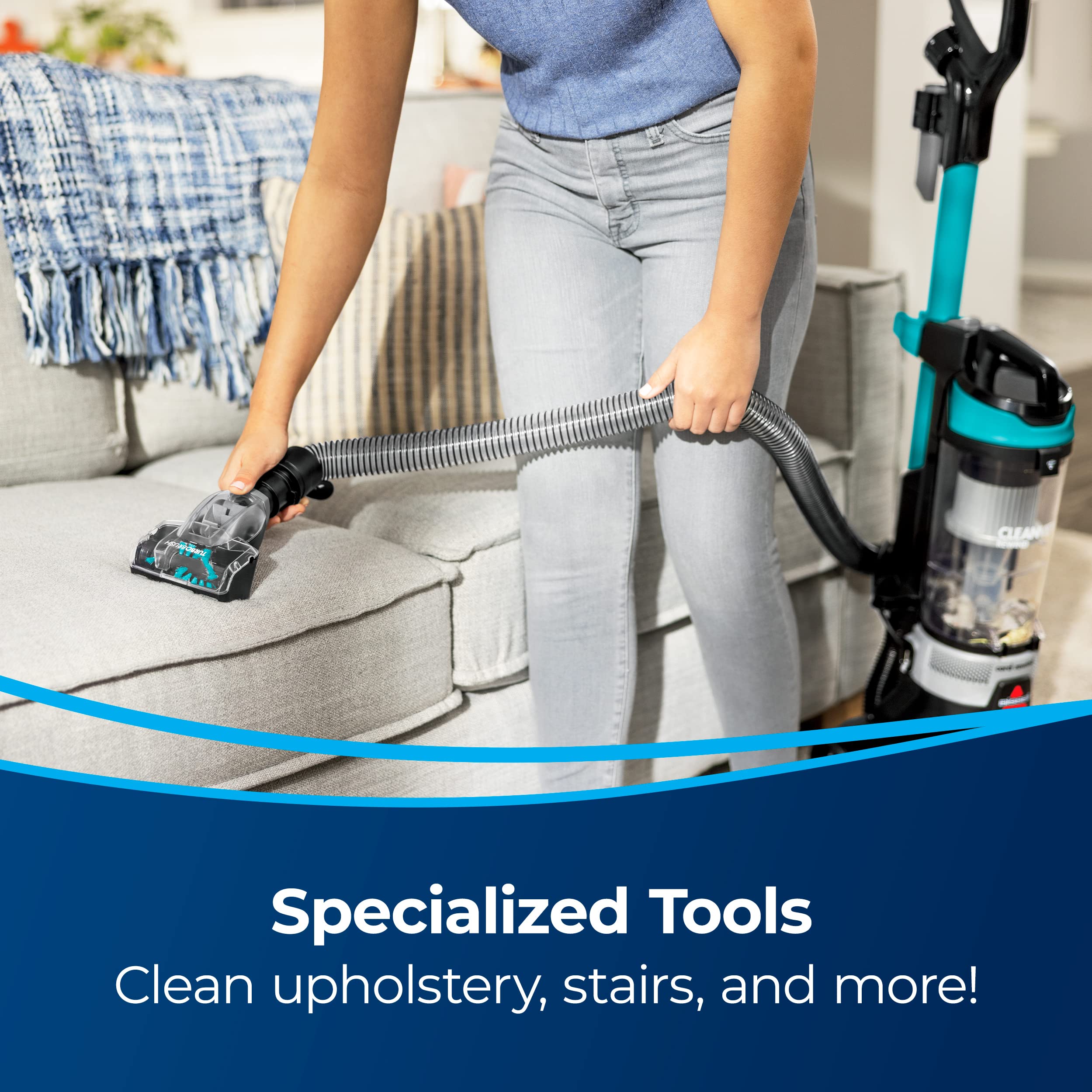 Bissell CleanView Rewind Upright Bagless Vacuum Cleaner with Automatic Cord Rewind & Active Wand - Model 3534 | Powerful Suction for Pet Hair, Carpets & Hard Floors | Perfect for Home Cleaning & Pet Owners