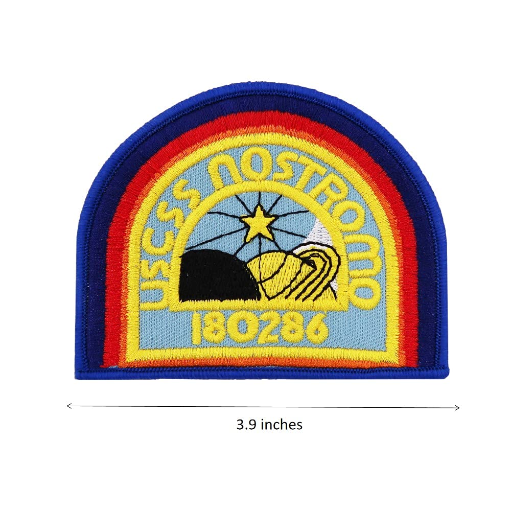 USCSS Nostromo Crew Ripley Halloween Costume Patches - Embroidered Iron-On Alien Movie Patch Set for Cosplay, Jackets & DIY Crafts