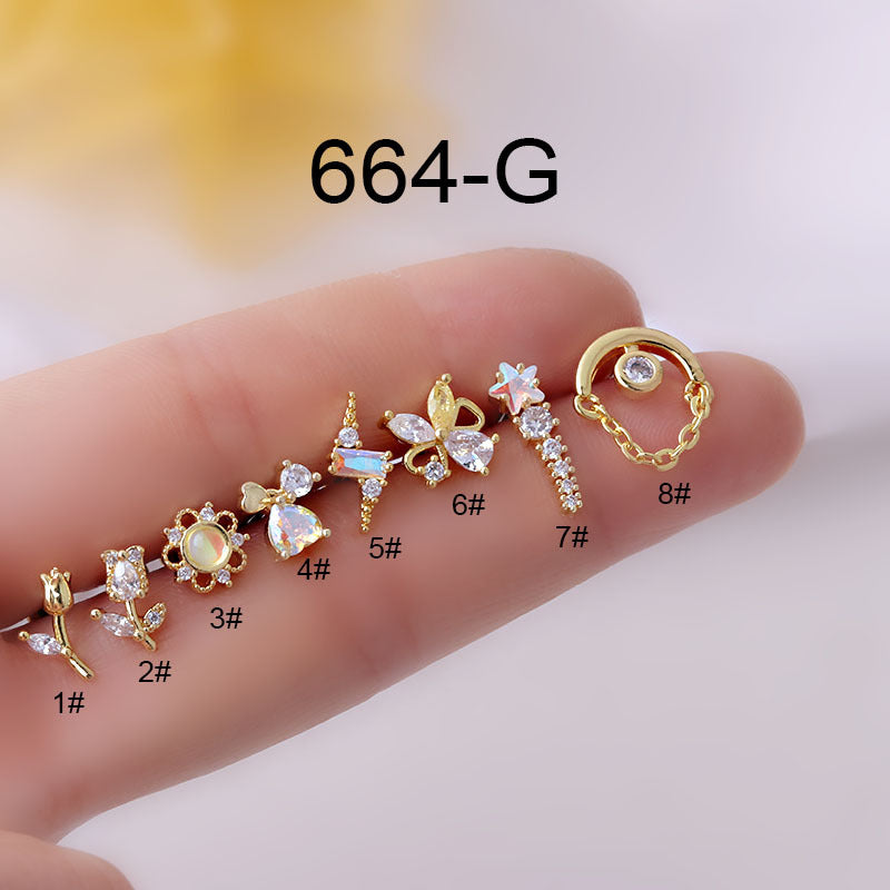 20G Galaxy Star Helix Piercing Stud - Surgical Steel Cartilage Earring for Women & Men | Perfect for Helix, Tragus, or Conch Piercings | Hypoallergenic & Comfortable for Daily Wear