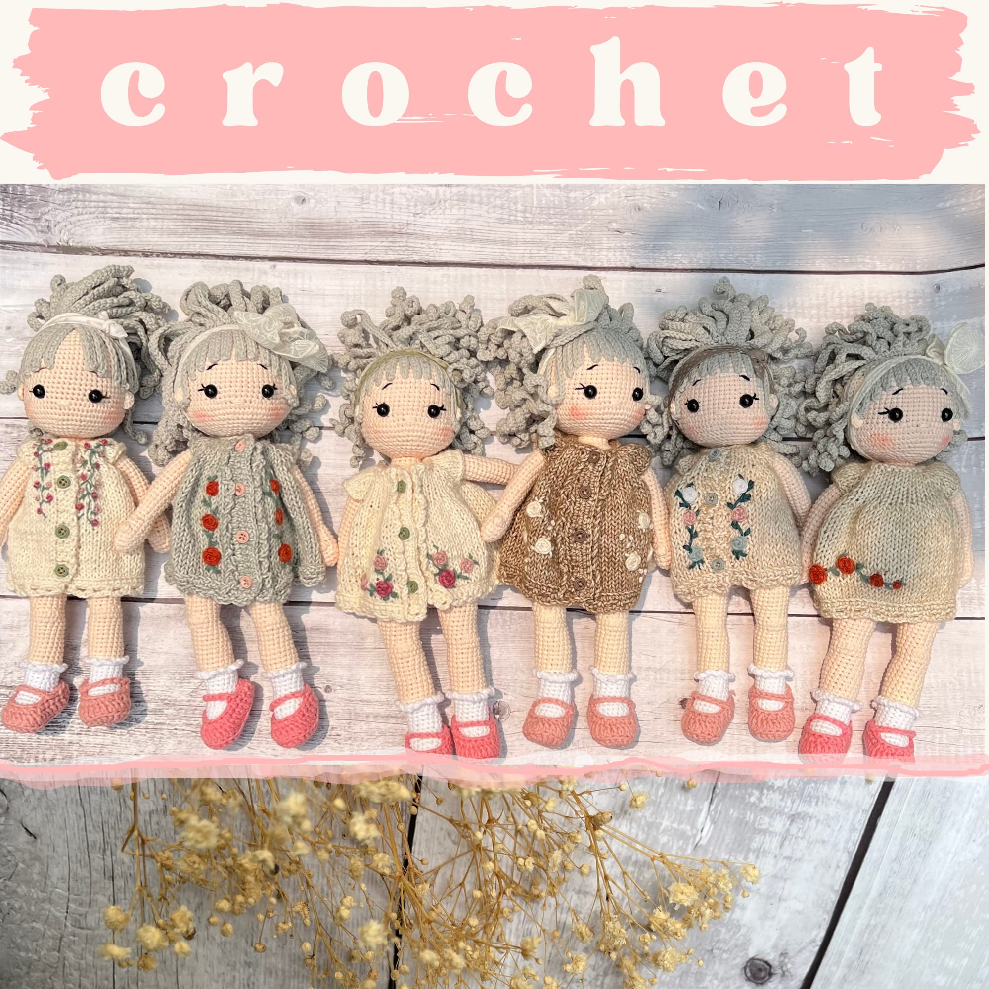 Handmade Crochet Baby Doll - Safe Cotton Yarn Gift for Kids | Birthday, Mother's Day & Home Decor | Amigurumi Fairy Toy