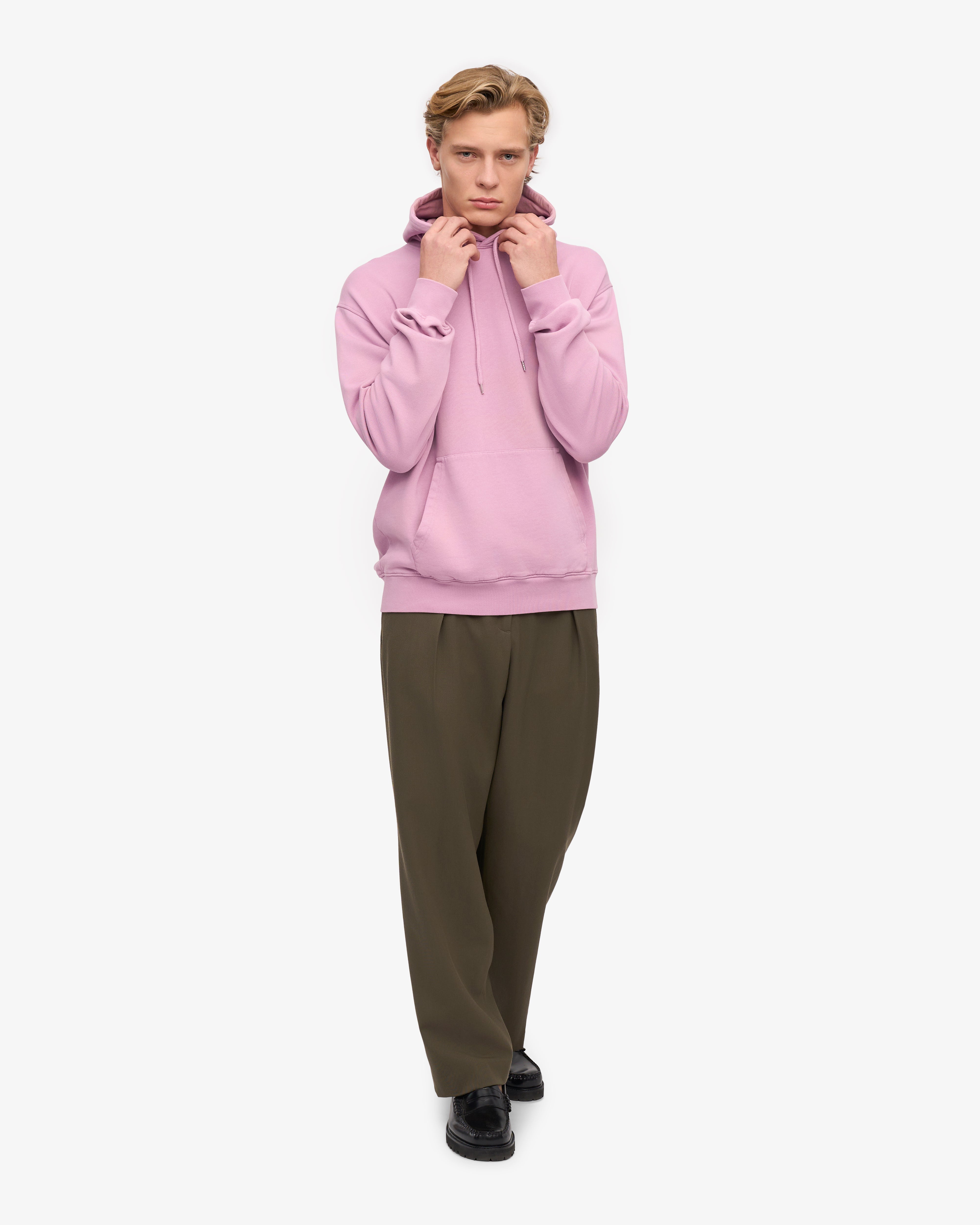 Organic Cotton Classic Hoodie with Cherry Blossom Print - Soft Unisex Pullover for Men & Women - Perfect for Casual Wear, Street Fashion & Spring Outfits