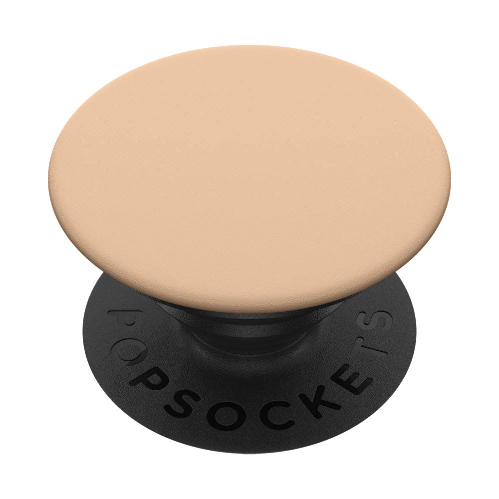 Pastel Peach PopSockets Swappable PopGrip - Stylish Solid Color Phone Grip & Stand for iPhone, Samsung - Perfect for Work, Travel, and Everyday Use