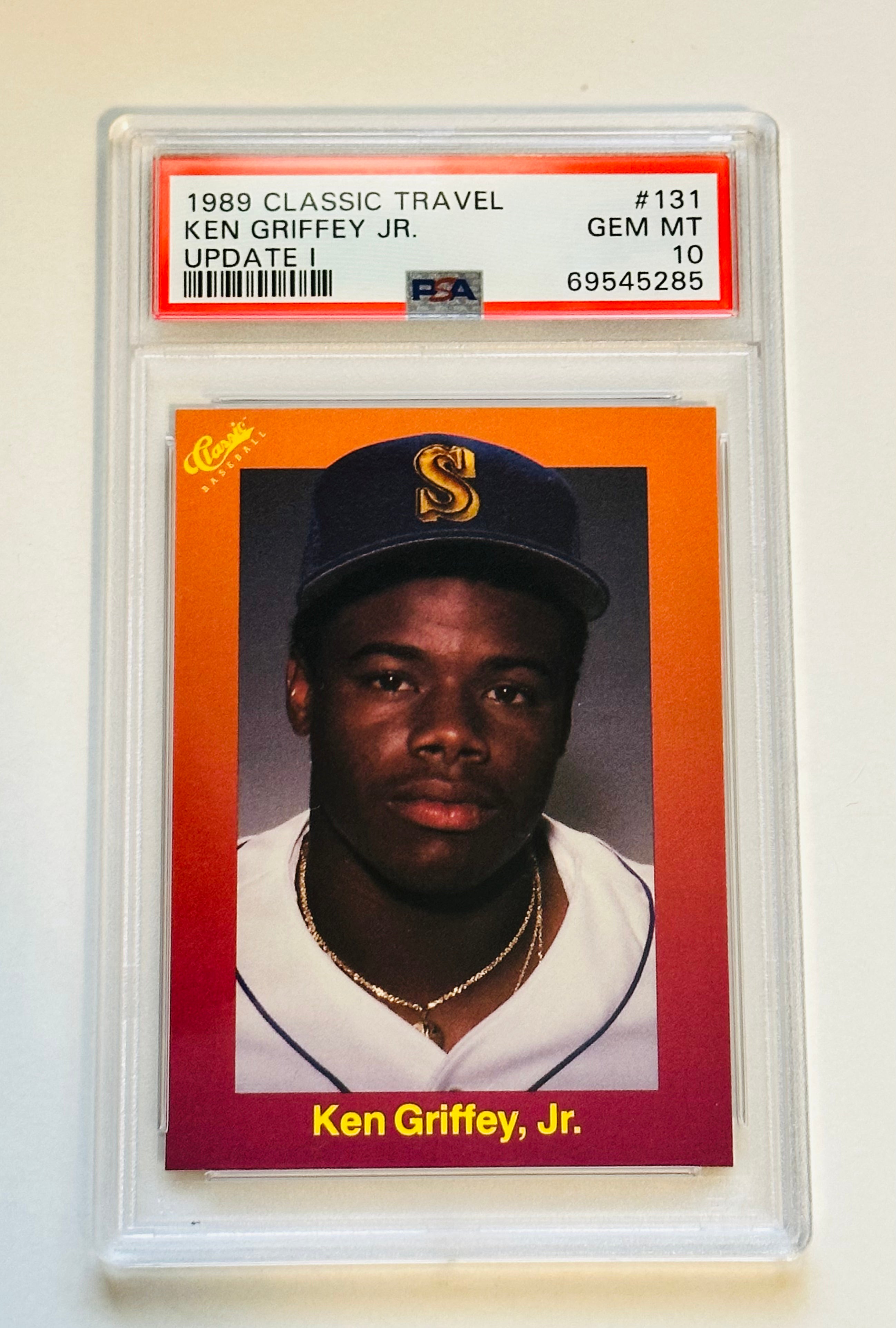 1989 Ken Griffey Jr. Rookie Baseball Card PSA 10 Gem Mint - Rare Collectible for Sports Memorabilia Fans & Investment