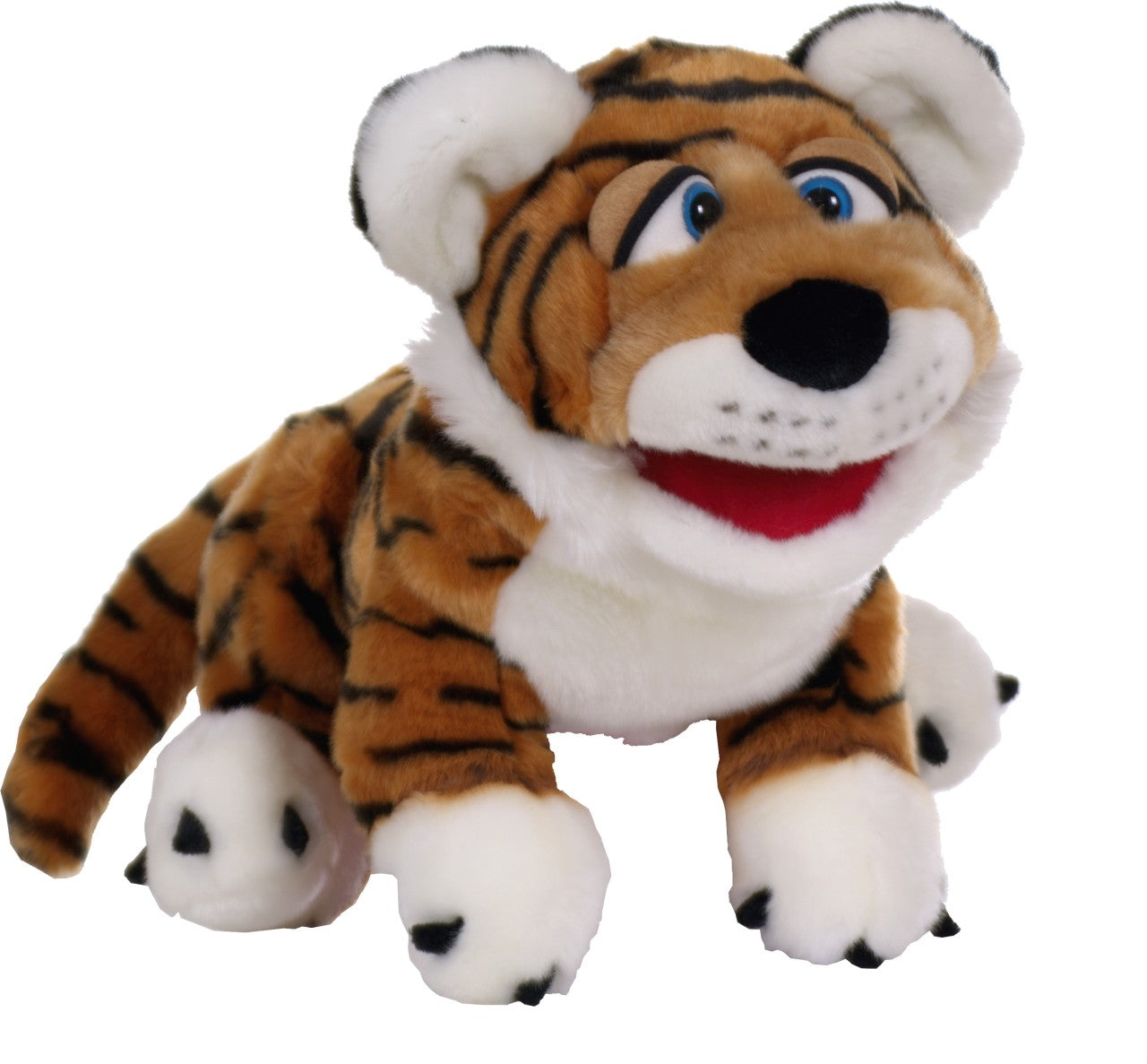 Tana Tiger 33cm Hand Puppet - Soft Plush Animal Puppet for Kids, Interactive Storytelling Toy (Code 234) | Perfect for Classroom Activities, Birthday Gifts & Imaginative Play