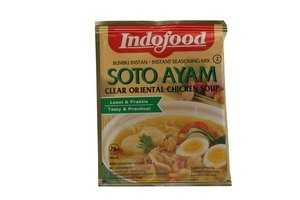 Indofood Soto Ayam Instant Spice Mix - Authentic Indonesian Yellow Chicken Clear Soup - 1.6oz (3-Pack) - Perfect for Quick Meals, Asian Cuisine & Flavorful Home Cooking